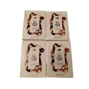 (4) Dove Limited Edition Holiday Treats Bar Soap HOT COCOA SWIRL Scent 5oz